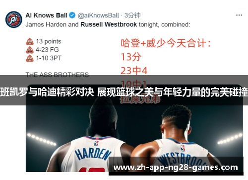班凯罗与哈迪精彩对决 展现篮球之美与年轻力量的完美碰撞